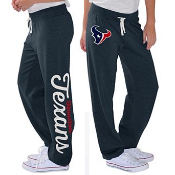 Women's G-III 4Her by Carl Banks Navy Houston Texans Scrimmage Fleece Pants