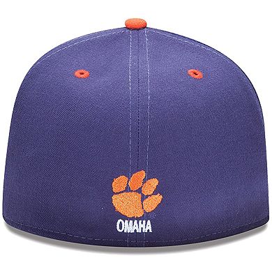 New Era Clemson Tigers 59FIFTY Basic Fitted Hat - Purple/Orange