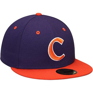 New Era Clemson Tigers 59FIFTY Basic Fitted Hat - Purple/Orange