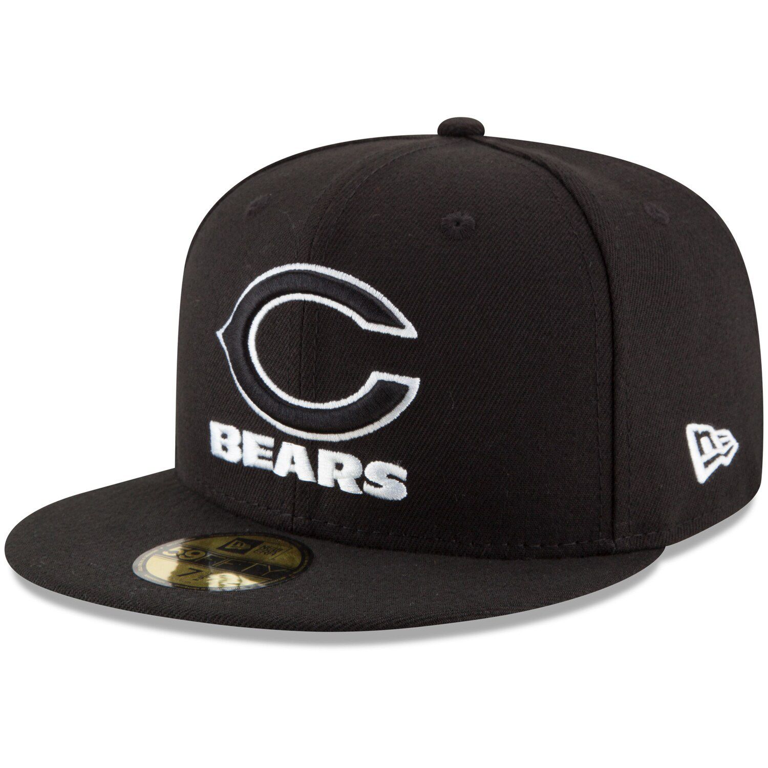 Men's New Era Black Chicago Bears B-Dub 59FIFTY Fitted Hat