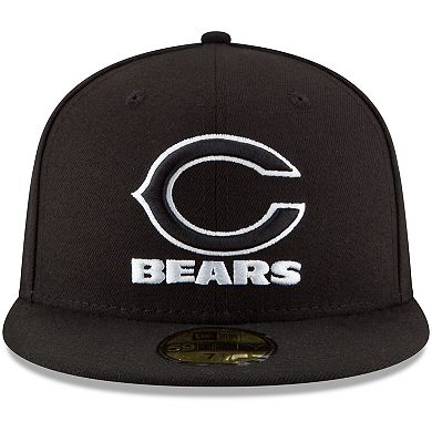 Men's New Era Black Chicago Bears B-Dub 59FIFTY Fitted Hat