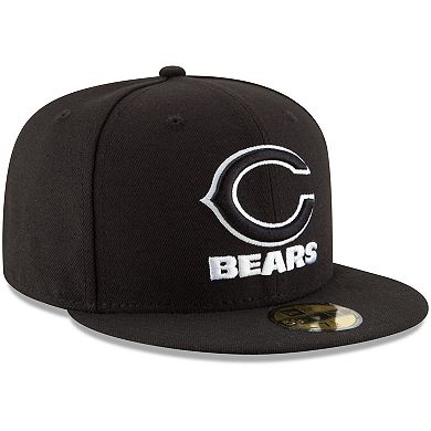 Men's New Era Black Chicago Bears B-Dub 59FIFTY Fitted Hat