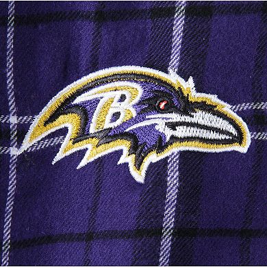 Men's Concepts Sport Purple Baltimore Ravens Ultimate Plaid Flannel Pajama Pants