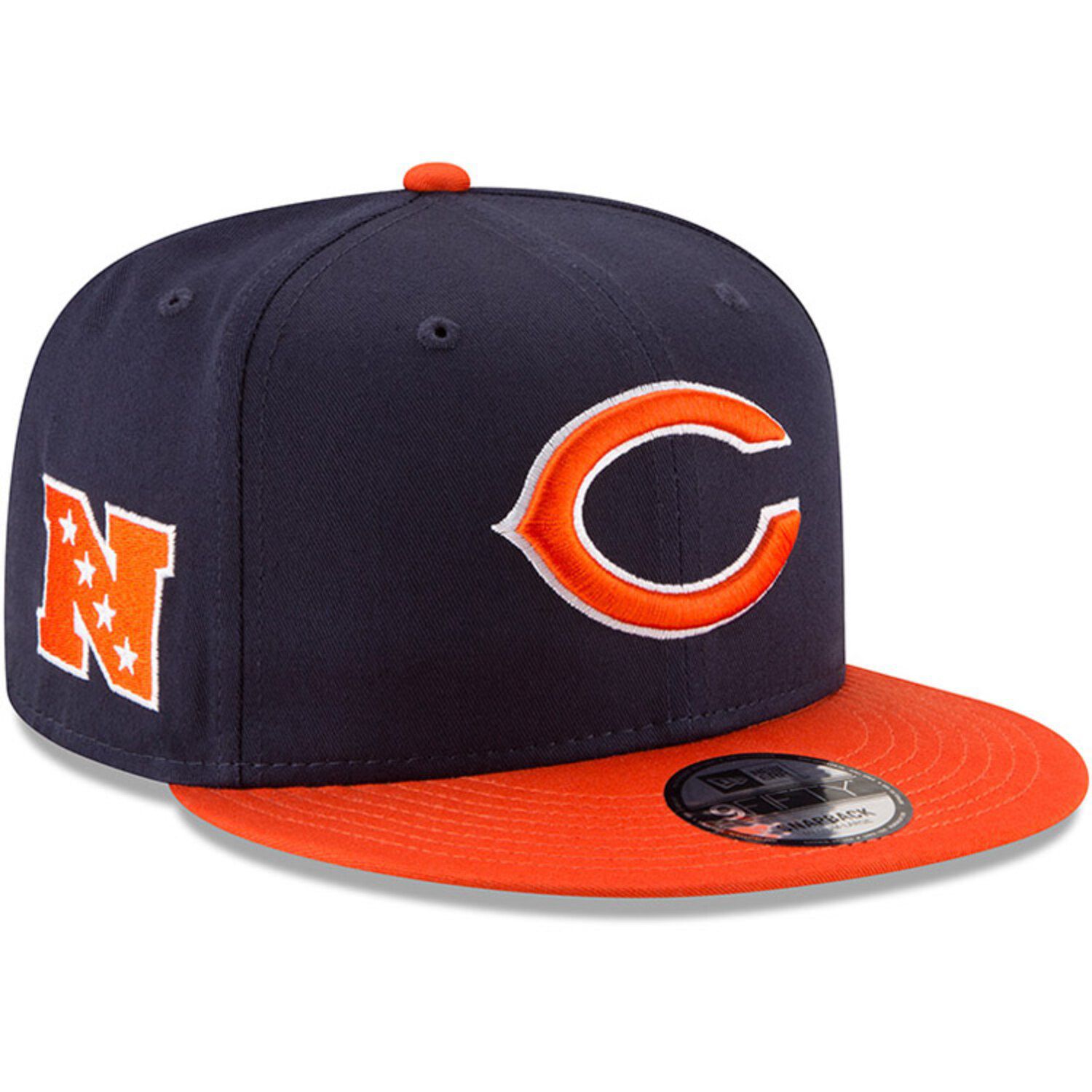 Youth New Era Navy/Orange Chicago Bears Baycik 9FIFTY Snapback ...