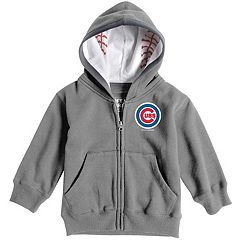 Youth Red Chicago Cubs Wordmark Full-Zip Hoodie