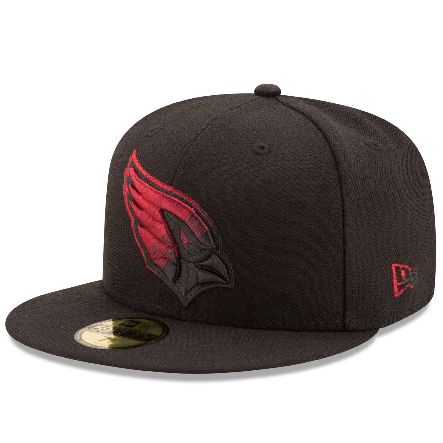 Atlanta Falcons New Era Wordmark Flow 9FIFTY Snapback Hat - Black/Red