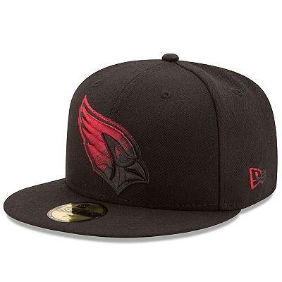 Men s New Era Black Arizona Cardinals Color Dim 59FIFTY Fitted Hat