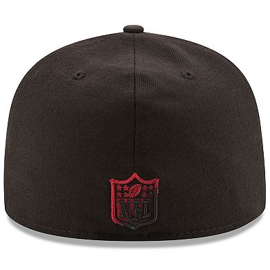 Men's New Era Black Arizona Cardinals Color Dim 59FIFTY Fitted Hat