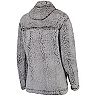 Women's Gray Alabama Crimson Tide Sherpa Super Soft Quarter-Zip Pullover Jacket