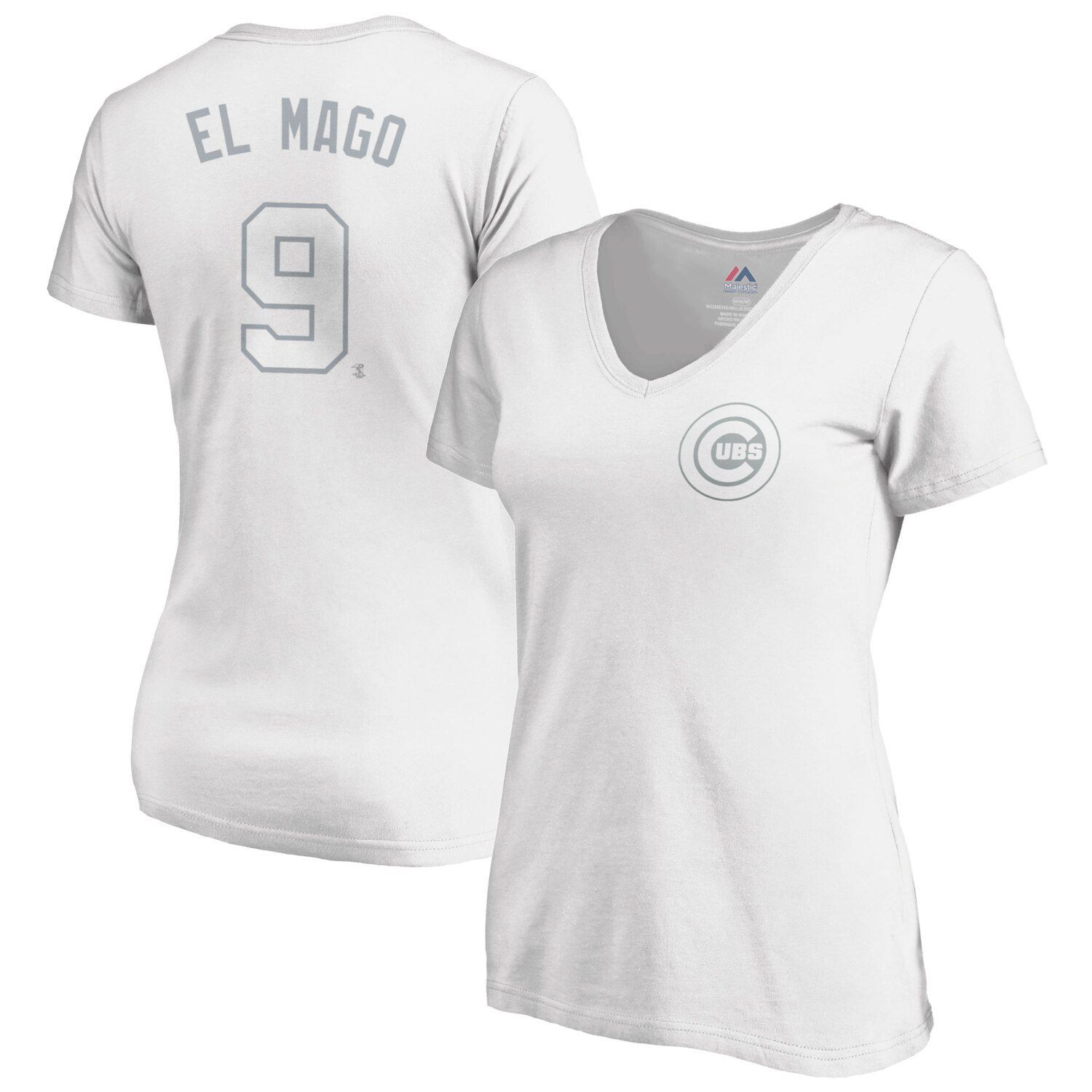 Men's Chicago Cubs Javier Baez El Mago Majestic White 2019 Players'  Weekend Replica Player Jersey