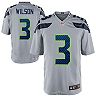 Mens Seattle Seahawks Russell Wilson Nike Gray Alternate