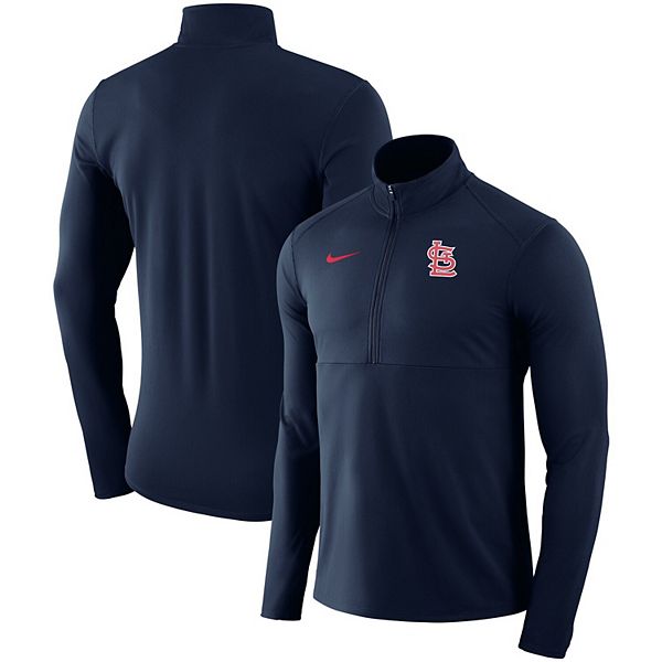 Men's St. Louis Cardinals Nike Light Blue Dry Element Half-Zip Performance  Pullover