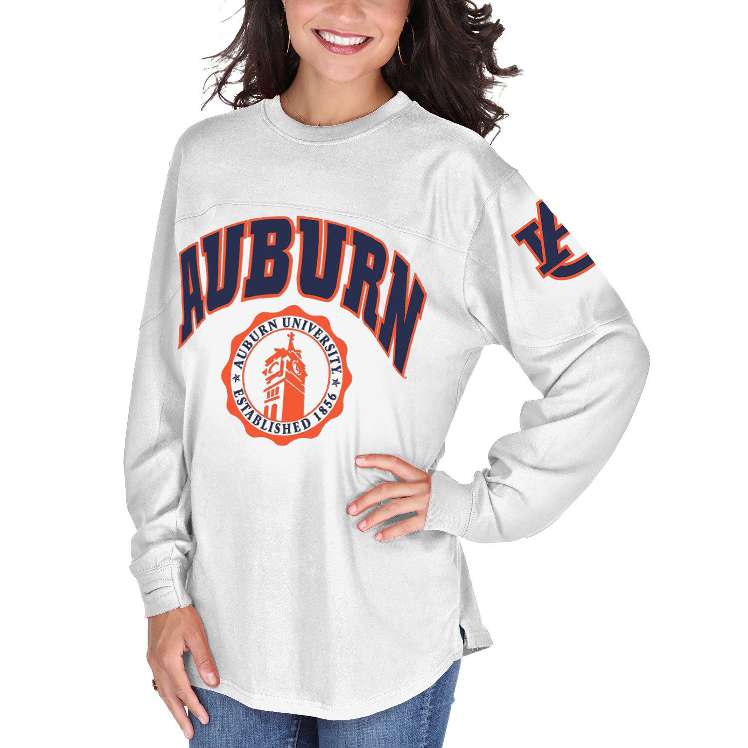 auburn women's long sleeve shirt