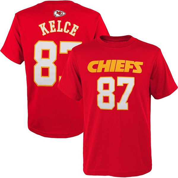 Limited Youth Travis Kelce Black/Gold Jersey - #87 Football Kansas City  Chiefs Salute to Service Size S(10-12)