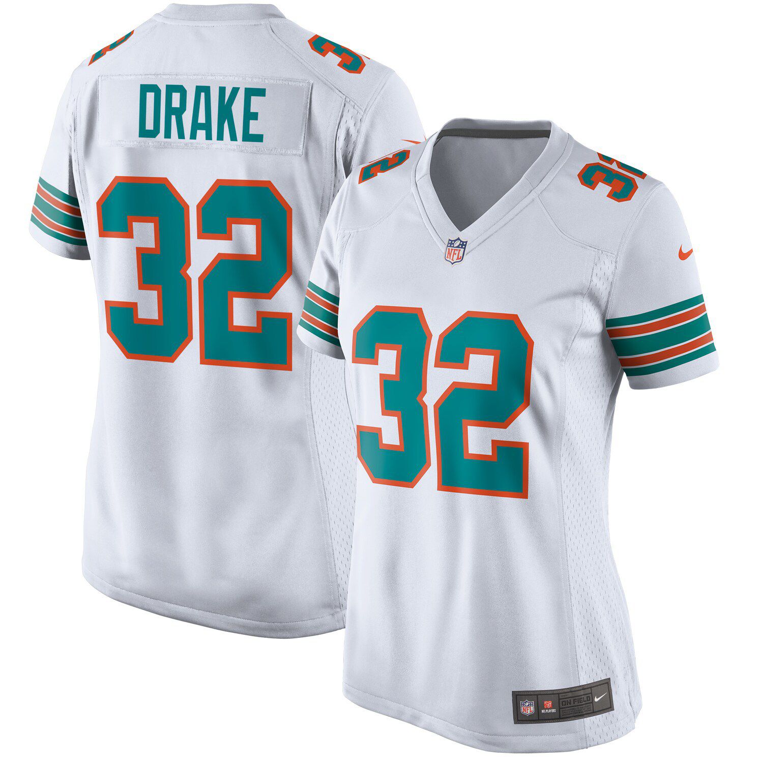 miami dolphins white throwback jersey