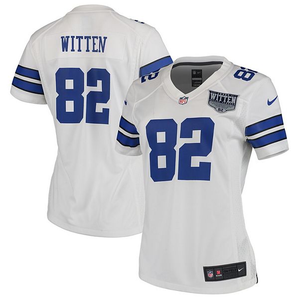 رضاعة النهدي Nike Dallas Cowboys #82 Jason Witten White Game Womens Jersey شاشة شارب