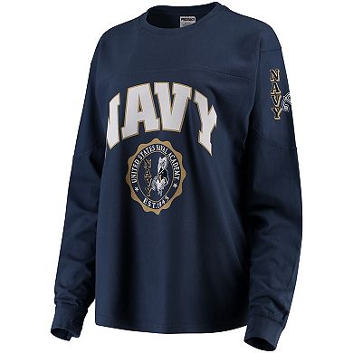 Women's Navy Navy Midshipmen Edith Long Sleeve T-Shirt