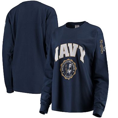 Women's Navy Navy Midshipmen Edith Long Sleeve T-Shirt