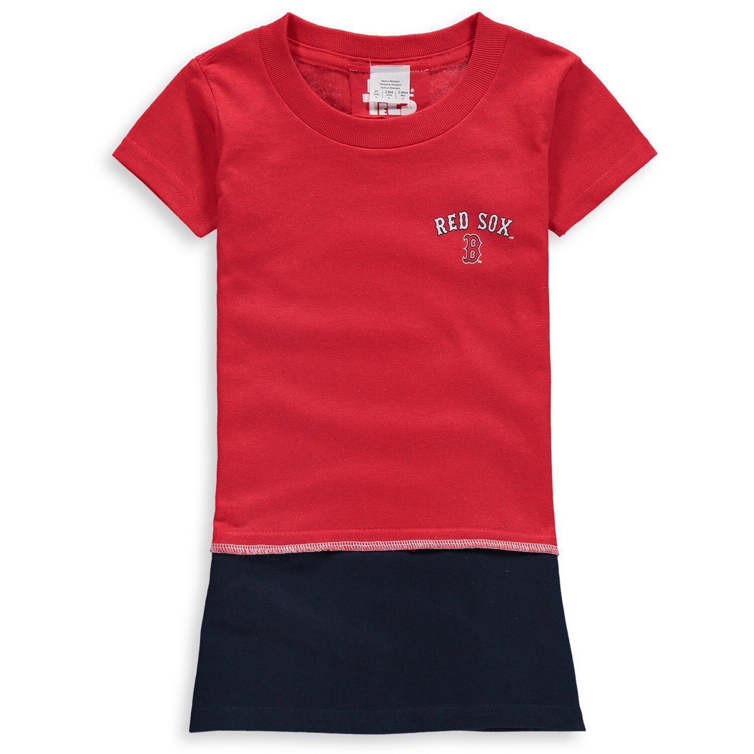 girls red tshirt dress