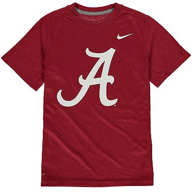 Youth Nike Crimson Alabama Crimson Tide Logo Legend Dri-FIT T-Shirt
