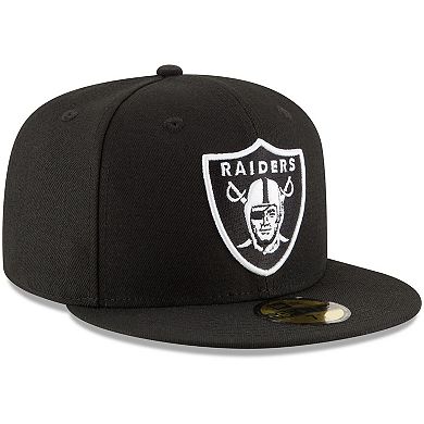 Men's New Era Black Las Vegas Raiders B-Dub 59FIFTY Fitted Hat
