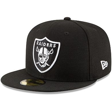 Men's New Era Black Las Vegas Raiders B-Dub 59FIFTY Fitted Hat