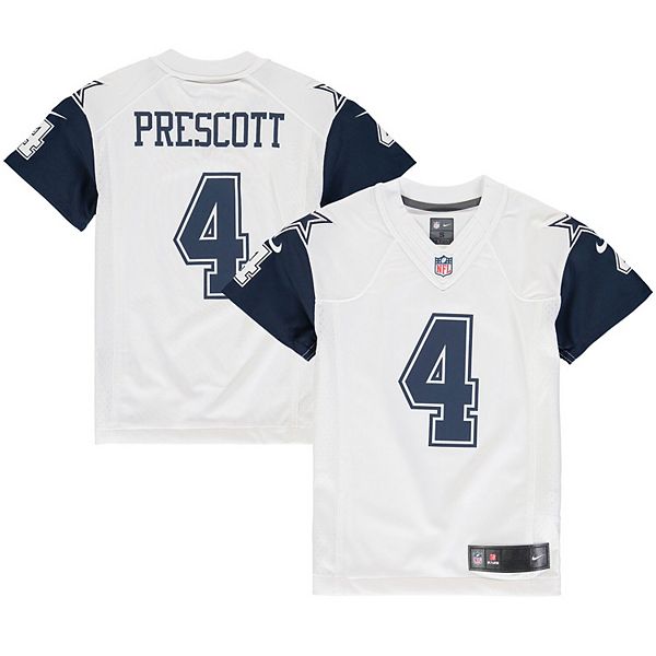 Nike Men's Dallas Cowboys Dak Prescott #4 White Game Jersey