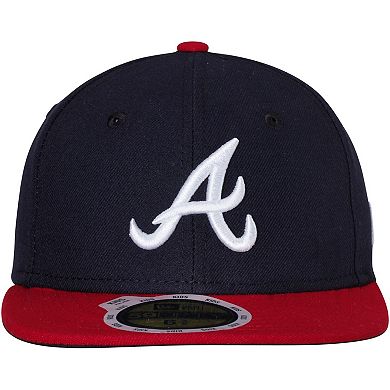 Youth New Era Navy/Red Atlanta Braves Authentic Collection On-Field Home 59FIFTY Fitted Hat