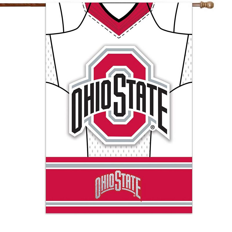 Ohio State Buckeyes 29 x 43 Double-Sided Jersey Foil House Flag, Multi
