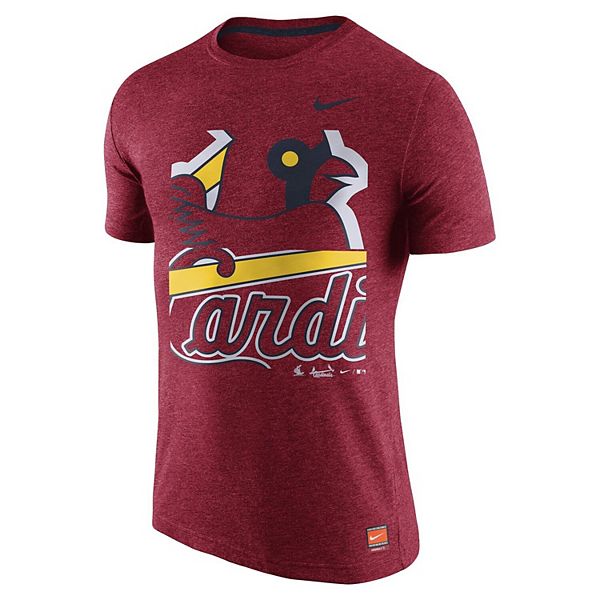 Men's Nike Heathered Red St. Louis Cardinals Cooperstown Collection ...