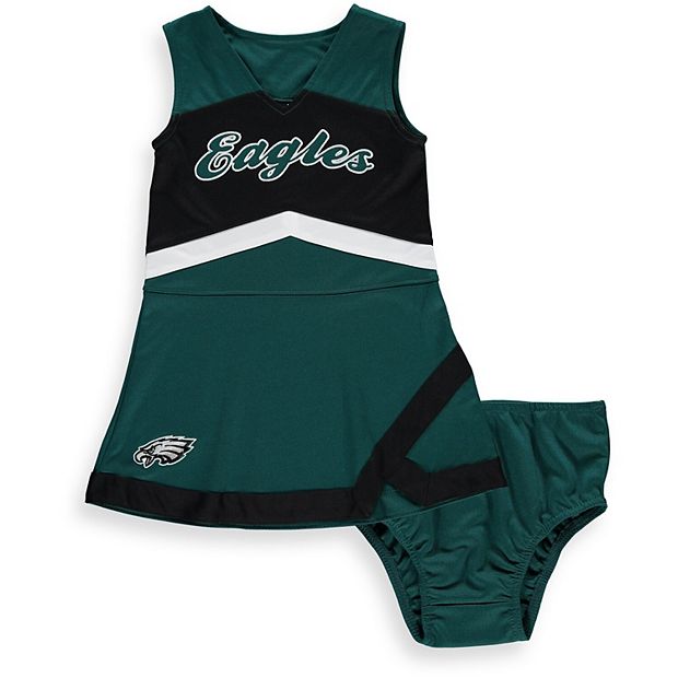 Girls Preschool Midnight Green/Black Philadelphia Eagles Cheer Captain  Jumper Dress