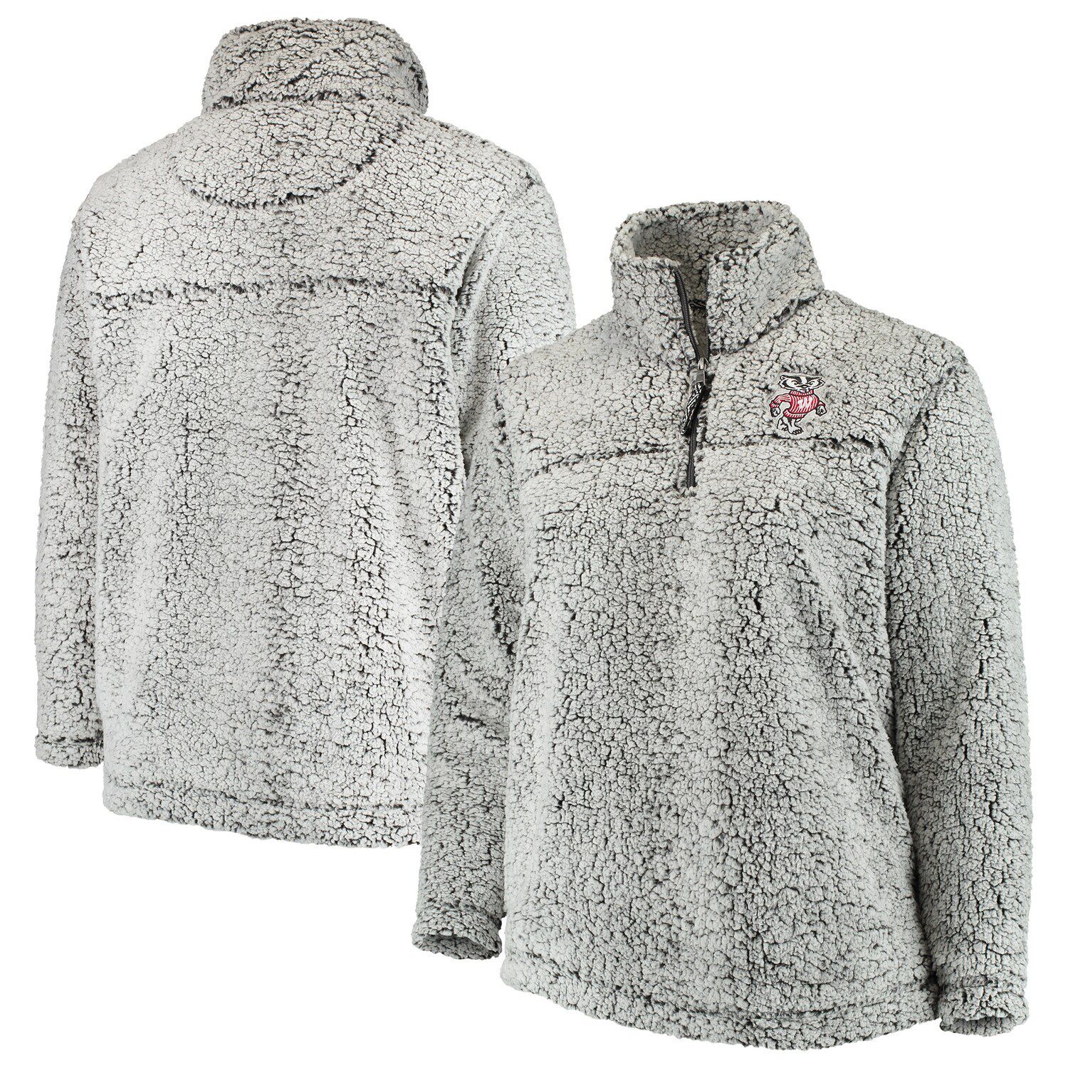 women's fuzzy quarter zip pullover