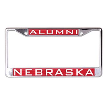 WinCraft Nebraska Cornhuskers Alumni Inlaid Metal License Plate Frame