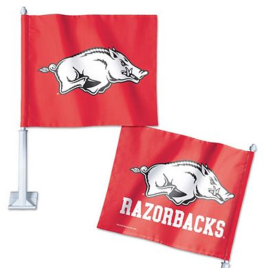 Arkansas Razorbacks WinCraft 12" x 15" Double-Sided Car Flag