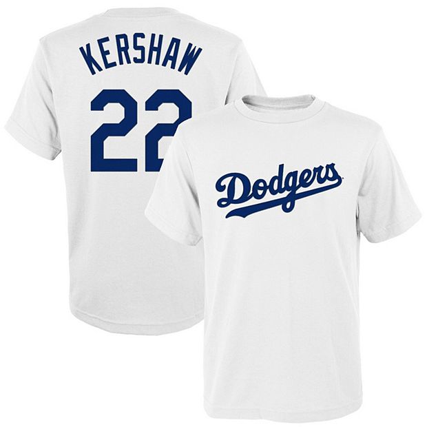Youth Majestic Clayton Kershaw White Los Angeles Dodgers Player