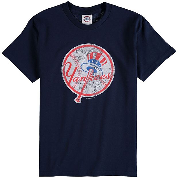 Youth New York Yankees Navy Holiday Long Sleeve T-Shirt & Pants Pajama Set