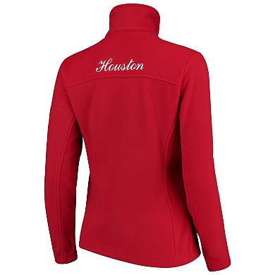 Women's Columbia Red Houston Cougars Team Give & Go Full-Zip Jacket