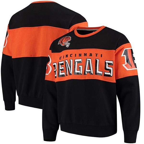 Men's G-III Extreme Black Cincinnati Bengals Wildcat Crew Sweater