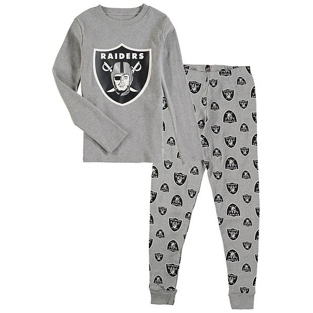 Preschool Heathered Gray Buffalo Bills Long Sleeve T-Shirt & Pants Sleep Set