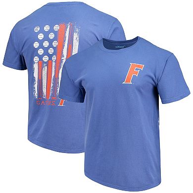 Men's Royal Florida Gators Baseball Flag Comfort Colors T-Shirt
