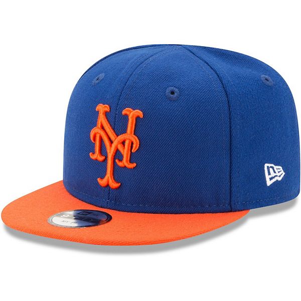 New York Mets Baseball Hat Cap Black White Orange Genuine Twins Hook Loop BT2 