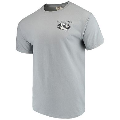 Men's Gray Missouri Tigers Comfort Colors Campus Scenery T-Shirt