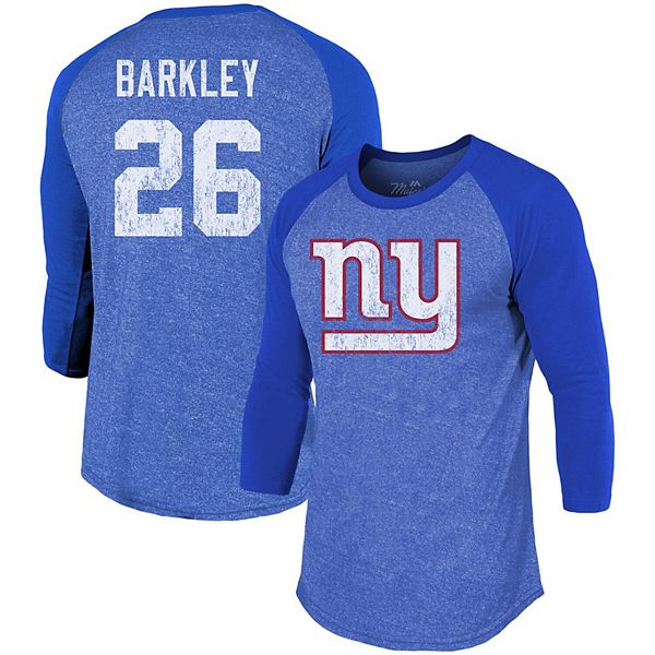 Men's Majestic Threads Saquon Barkley Royal New York Giants Player