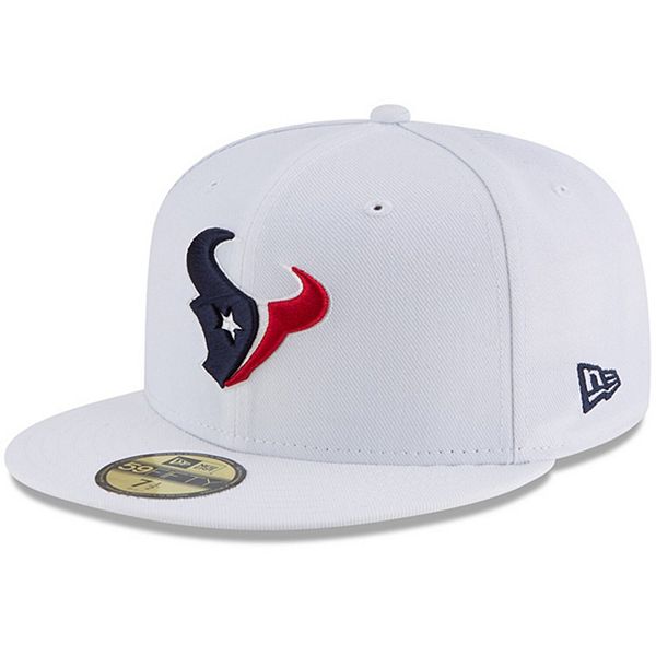 Men's New Era White Houston Texans Omaha 59FIFTY Fitted Hat