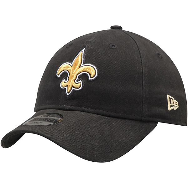 Women's New Era Black Orleans Saints Core Classic Primary 9TWENTY Adjustable Hat