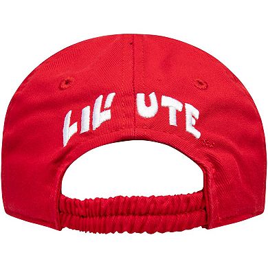 Infant Top of the World Red Utah Utes Mini Me Adjustable Hat