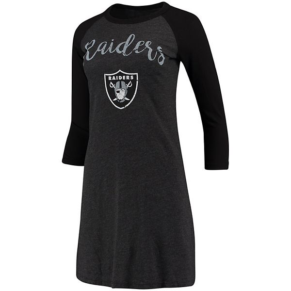 Majestic Oakland Raiders T-Shirt With 3/4 Sleeves in Black for Men
