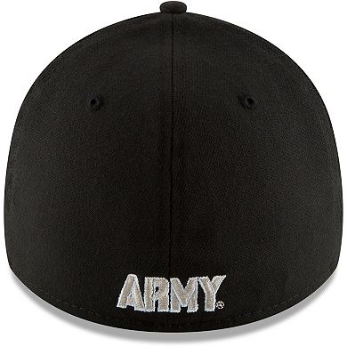 Men's New Era Black Army Black Knights College Classic 39Thirty Flex Hat
