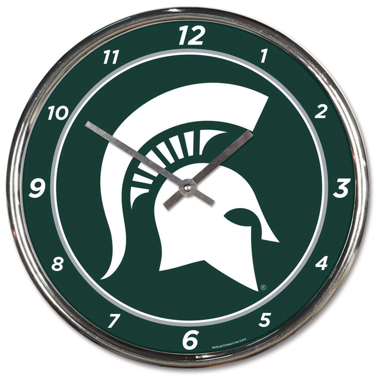 Image for Unbranded WinCraft Michigan State Spartans Chrome Wall Clock at Kohl's.