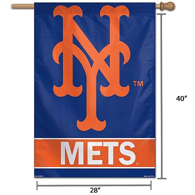 WinCraft New York Mets 28" x 40" Wordmark Single-Sided Vertical Banner